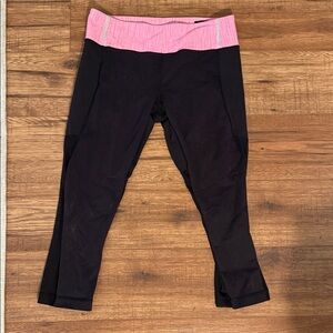 Lululemon Athletica Black and Pink Leggings